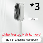 Self Cleaning Hair Brush Anti-Static Scalp Com