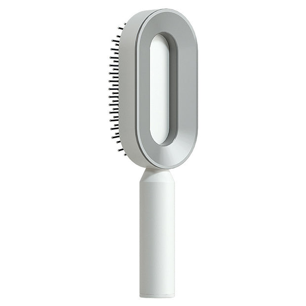 Self Cleaning Hair Brush Anti-Static Scalp Com