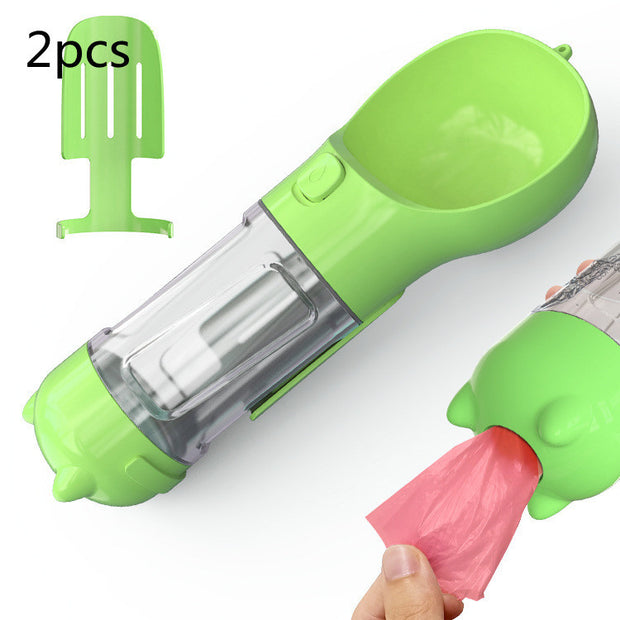 Portable 3‑in‑1 Dog Water Bottle Feeder and Bag