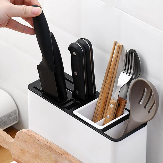 Kitchen Knife Holder Plastic Storage Rack Organizer for Tableware