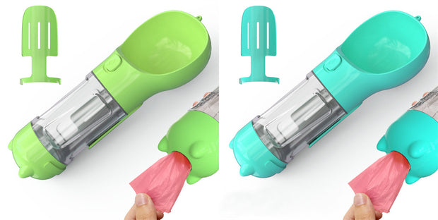 Portable 3‑in‑1 Dog Water Bottle Feeder and Bag