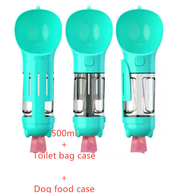 Portable 3‑in‑1 Dog Water Bottle Feeder and Bag