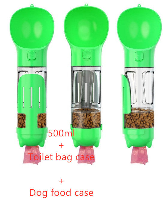 Portable 3‑in‑1 Dog Water Bottle Feeder and Bag