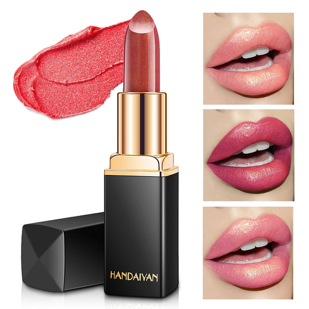 Shiny Metallic Pearlescent Color Change Lipstick