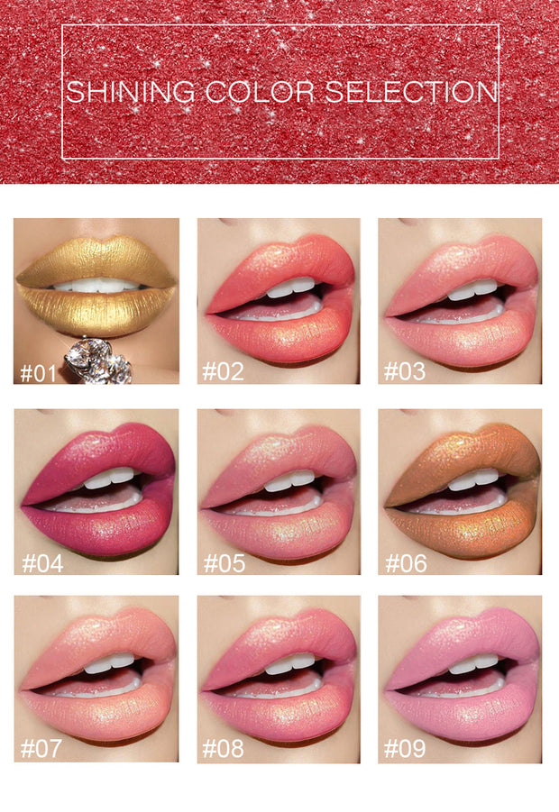 Shiny Metallic Pearlescent Color Change Lipstick