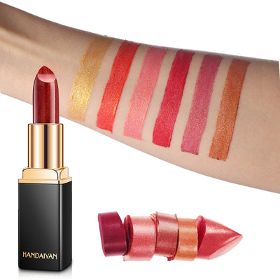 Shiny Metallic Pearlescent Color Change Lipstick
