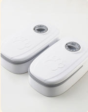 Smart Food Dispenser with Timer and Stainless Bowl