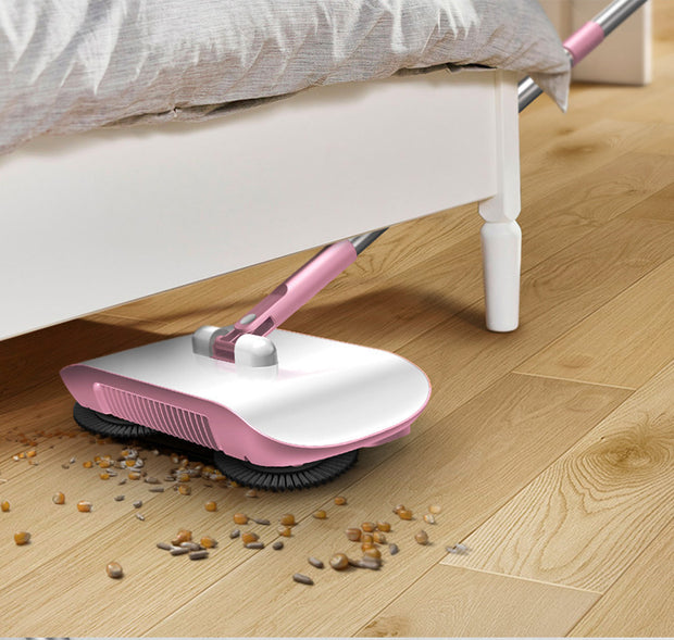 Hand Push Sweeper Broom Dustpan Mop All-in-One