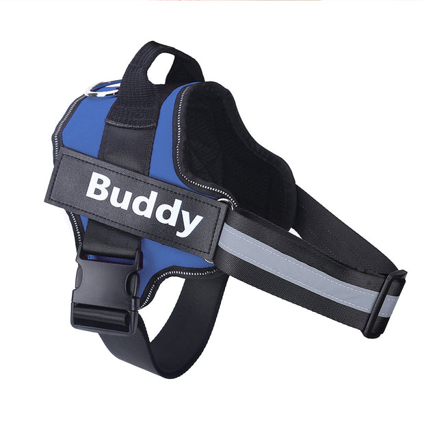 Custom No-Pull Reflective Dog Harness Adjustable Breathable Pet Vest