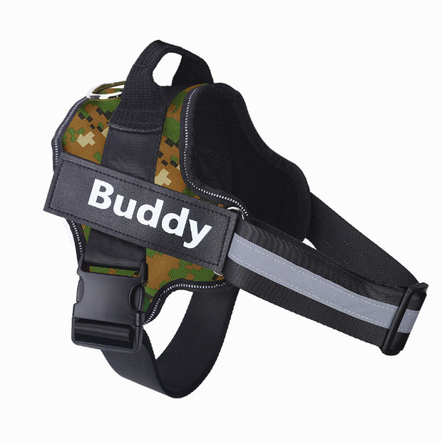 Custom No-Pull Reflective Dog Harness Adjustable Breathable Pet Vest