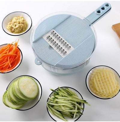 8 in 1 Mandoline Slicer Vegetable Cutter Peeler Grater Set