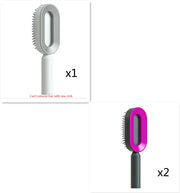 Self Cleaning Hair Brush Anti-Static Scalp Com