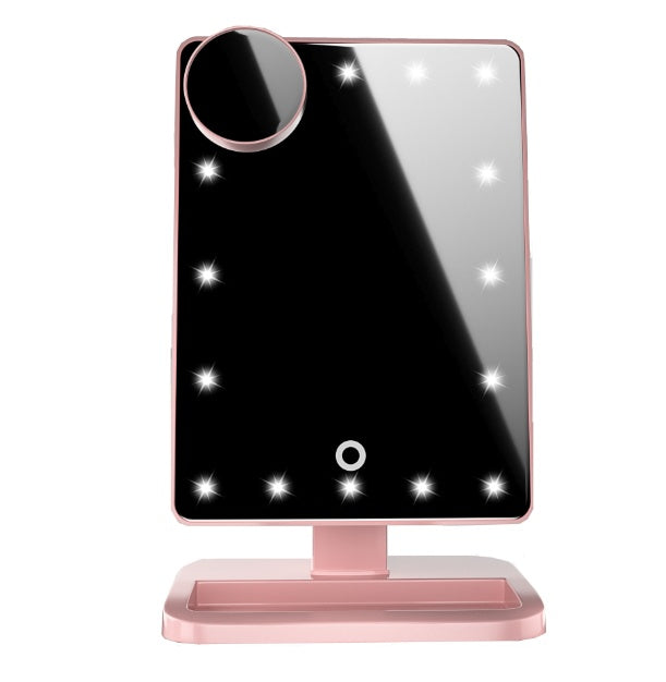 Touchscreen LED Makeup Mirror with Bluetooth 10X Magnifier
