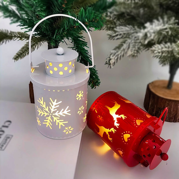 LED Christmas Candle Lantern Nordic Style Holiday Decoration Lights Set