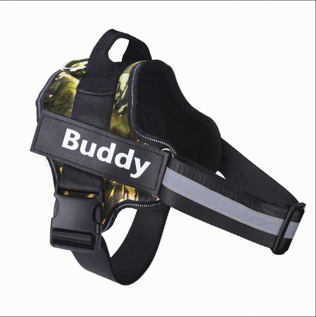 Custom No-Pull Reflective Dog Harness Adjustable Breathable Pet Vest