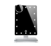 Touchscreen LED Makeup Mirror with Bluetooth 10X Magnifier