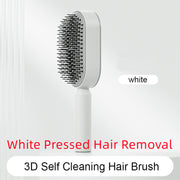 Self Cleaning Hair Brush Anti-Static Scalp Com