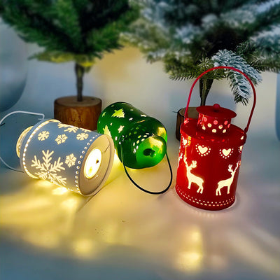 LED Christmas Candle Lantern Nordic Style Holiday Decoration Lights Set