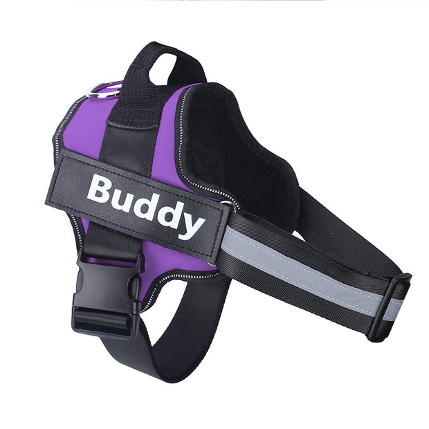 Custom No-Pull Reflective Dog Harness Adjustable Breathable Pet Vest