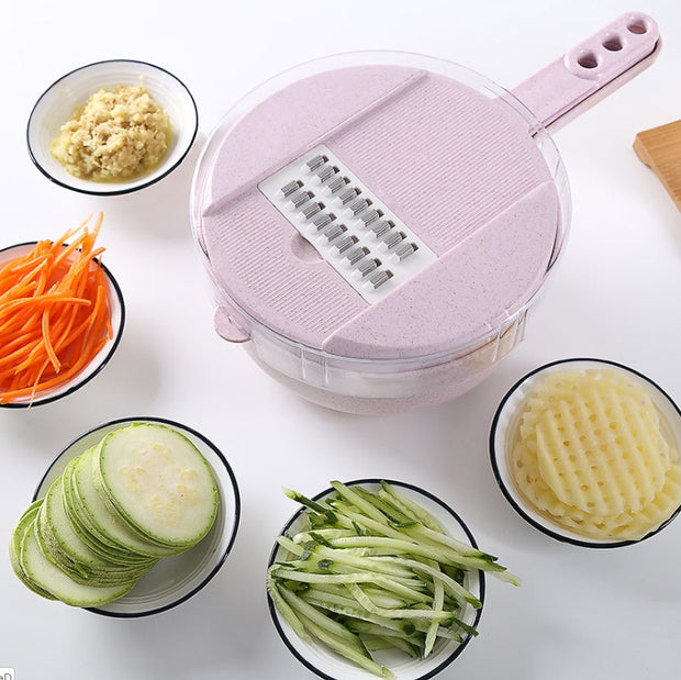 8 in 1 Mandoline Slicer Vegetable Cutter Peeler Grater Set