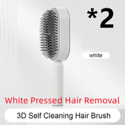 Self Cleaning Hair Brush Anti-Static Scalp Com