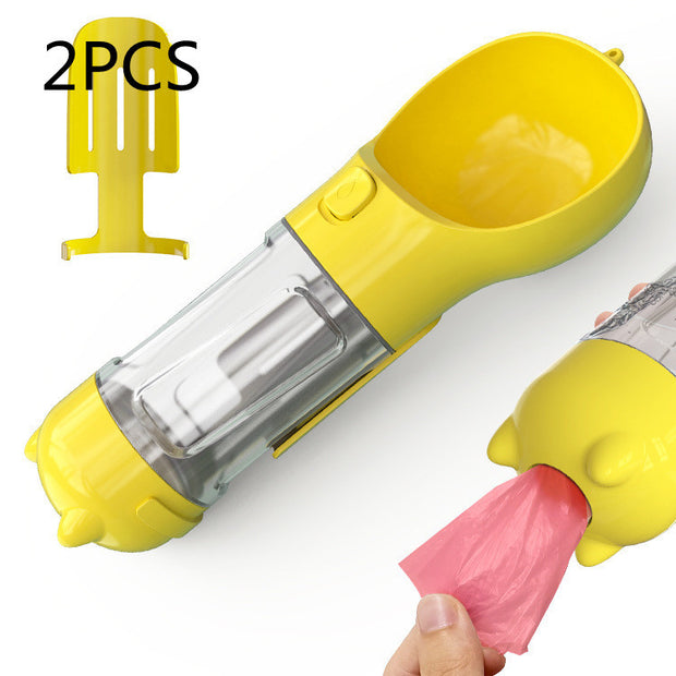 Portable 3‑in‑1 Dog Water Bottle Feeder and Bag