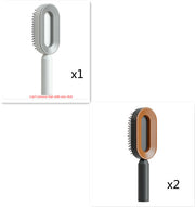 Self Cleaning Hair Brush Anti-Static Scalp Com