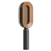 Self Cleaning Hair Brush Anti-Static Scalp Com