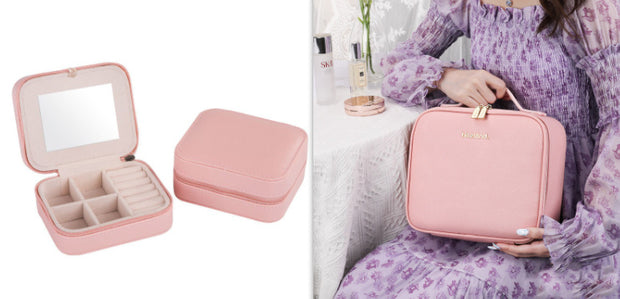 Smart LED Makeup Case with Mirror Large Travel Cosmetic Bag