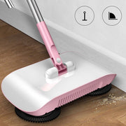 Hand Push Sweeper Broom Dustpan Mop All-in-One