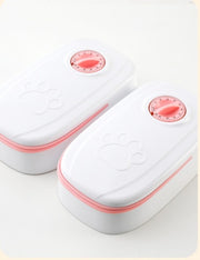 Smart Food Dispenser with Timer and Stainless Bowl