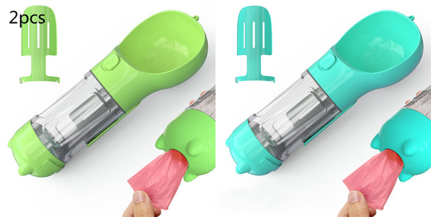 Portable 3‑in‑1 Dog Water Bottle Feeder and Bag