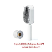 Self Cleaning Hair Brush Anti-Static Scalp Com