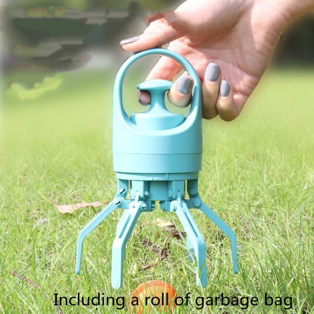 Portable Dog Pooper Scooper With Bag Dispenser Shovel