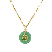 Oval Cat's Eye Pendant Titanium Steel Necklace Niche