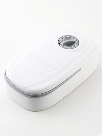 Smart Food Dispenser with Timer and Stainless Bowl