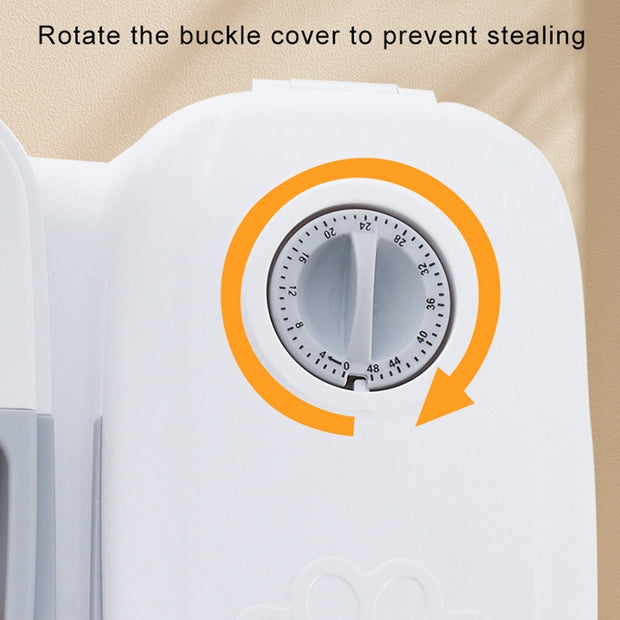 Smart Food Dispenser with Timer and Stainless Bowl