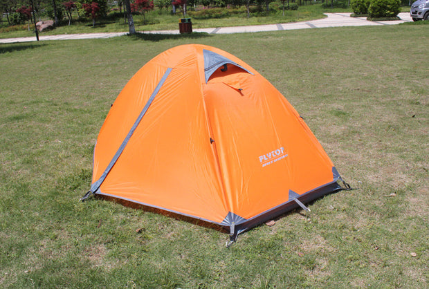 ouble Layer Outdoor Camping Tent Rainproof Ultralight Snowfield Shelter