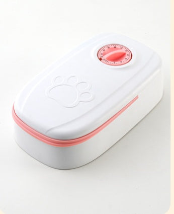 Smart Food Dispenser with Timer and Stainless Bowl