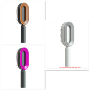 Self Cleaning Hair Brush Anti-Static Scalp Com