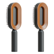 Self Cleaning Hair Brush Anti-Static Scalp Com