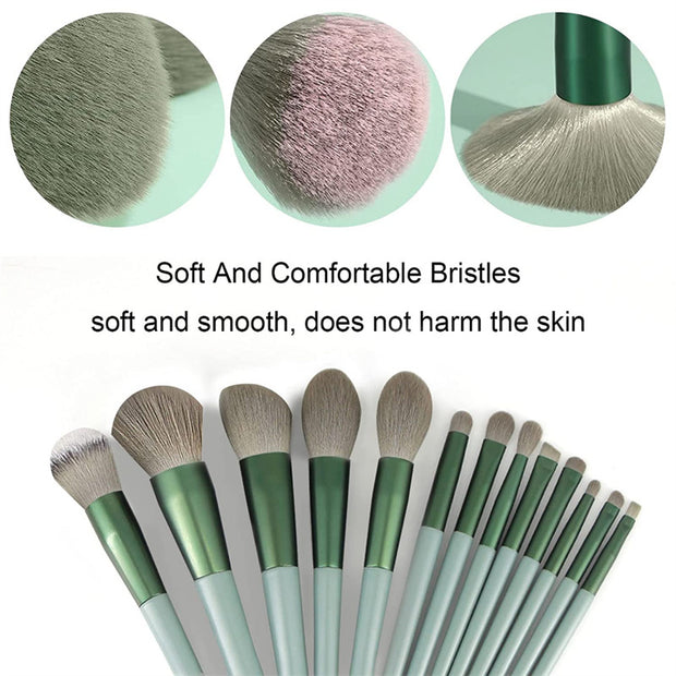 13Pcs Makeup Brushes Set for Face and Eyes