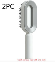 Self Cleaning Hair Brush Anti-Static Scalp Com