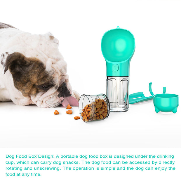 Portable 3‑in‑1 Dog Water Bottle Feeder and Bag