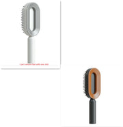 Self Cleaning Hair Brush Anti-Static Scalp Com